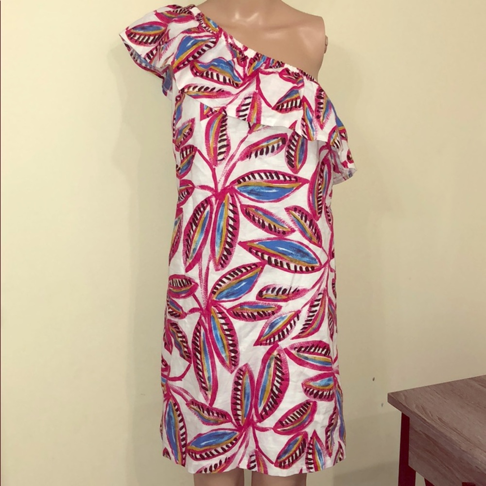 J.Crew XS one Shoulder Ruffle Dress